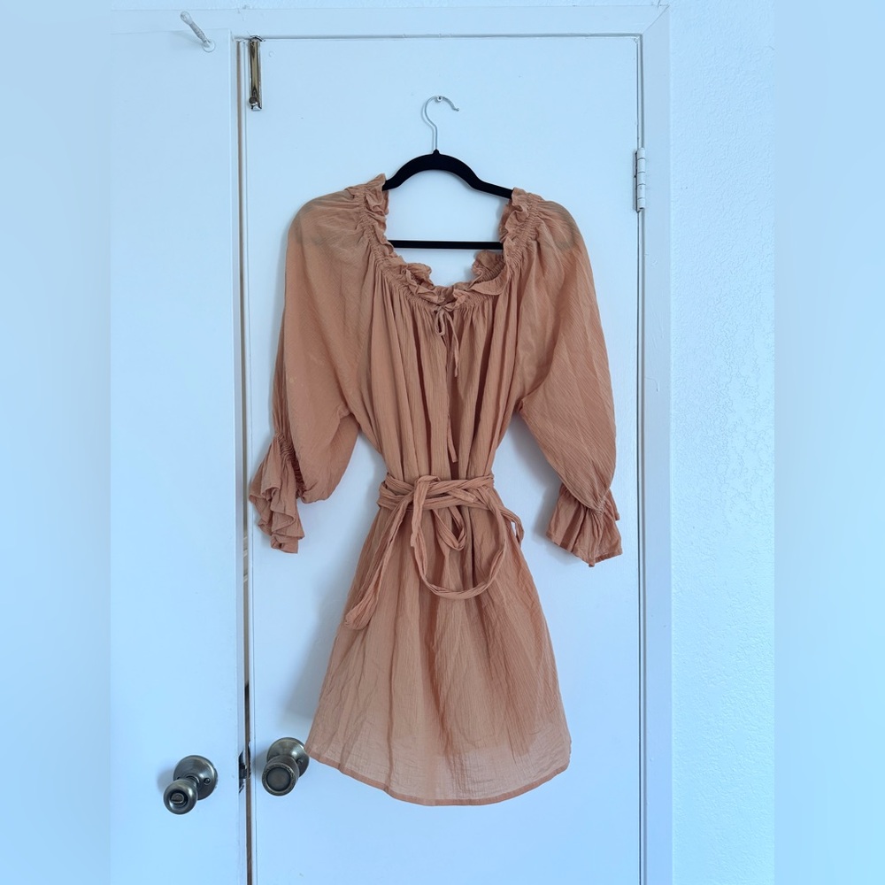 Hazel and Folk Emmaline Tunic Peach one size